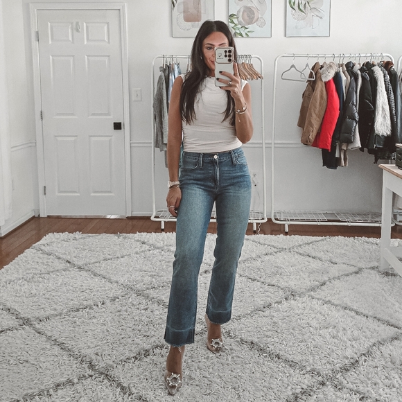 Frame Le High Straight Leg Crop Jeans Size 26 - Picture 4 of 10